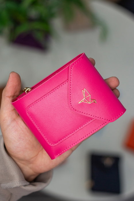 Zoozie Bags Billetera Fucsia para Mujer en Cuero PU